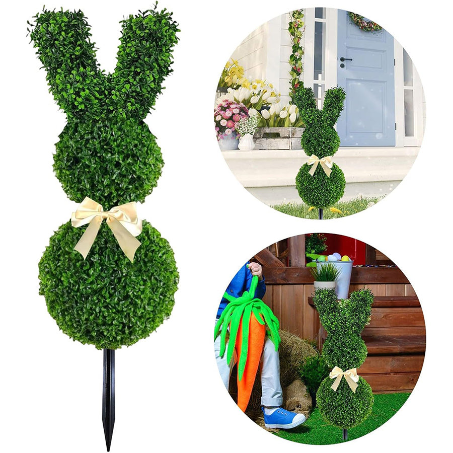 Sherum Artisan-Crafted Bunny Topiary Trees💥