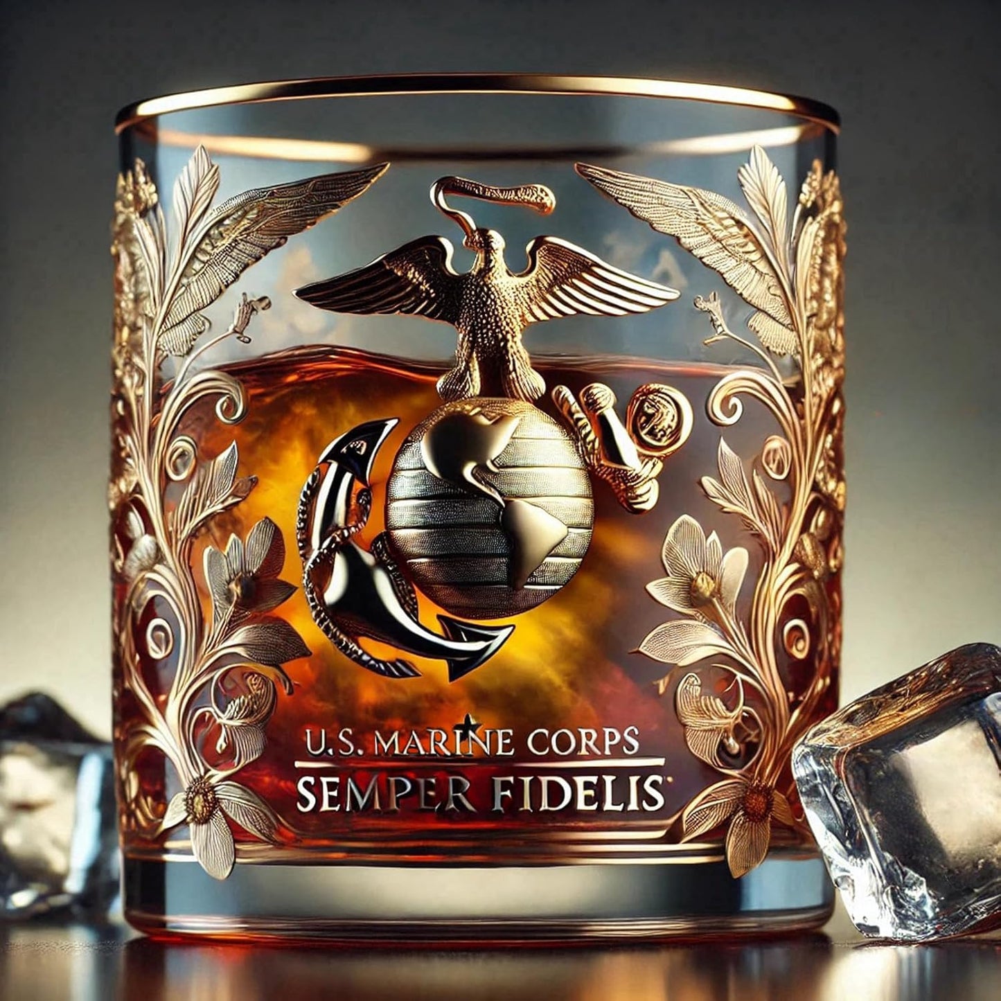 Sherum Veteran Tribute Glass